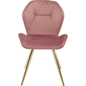 Sedia Vivere Rosa piedi Oro