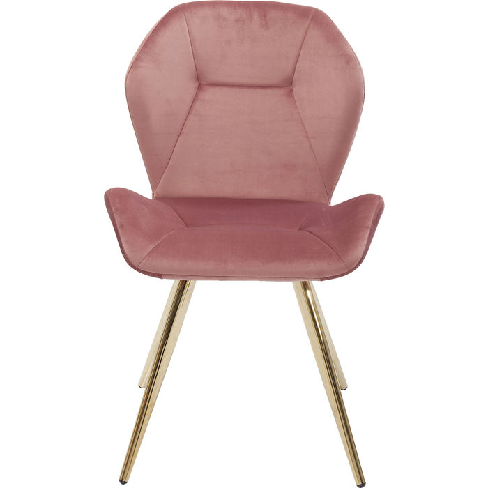 Sedia Vivere Rosa piedi Oro
