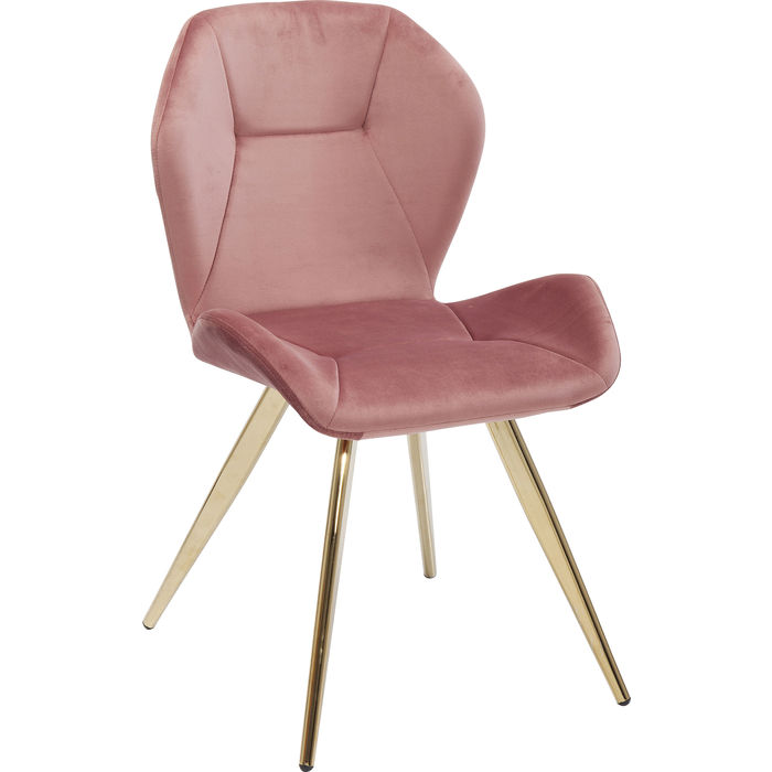 Sedia Vivere Rosa piedi Oro