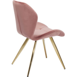 Sedia Vivere Rosa piedi Oro