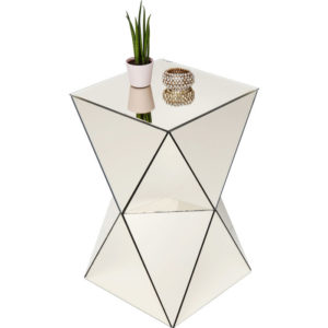 Tavolino Luxury Triangolini Champagne 32x32xh53cm