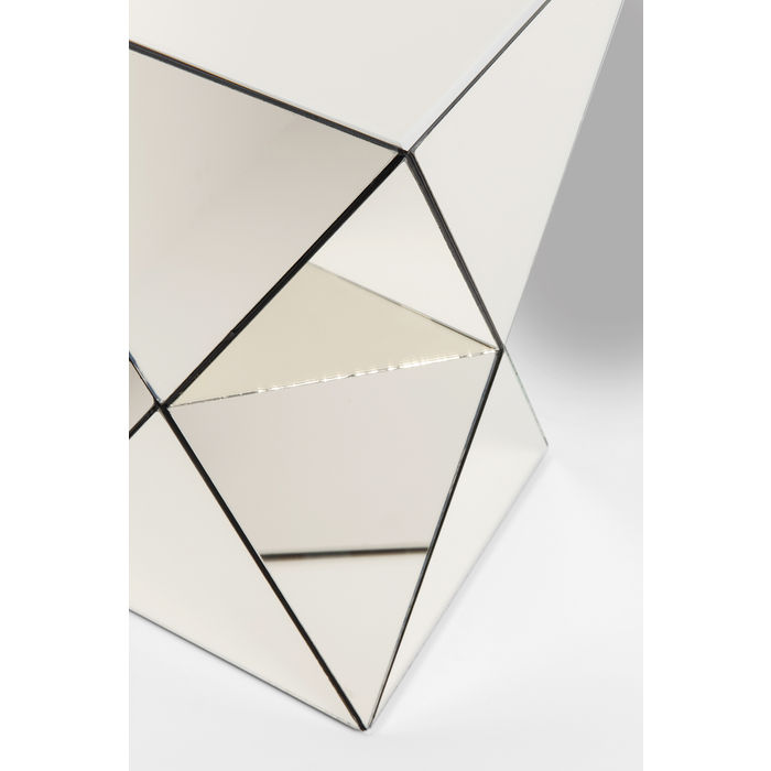 Tavolino Luxury Triangolini Champagne 32x32xh53cm