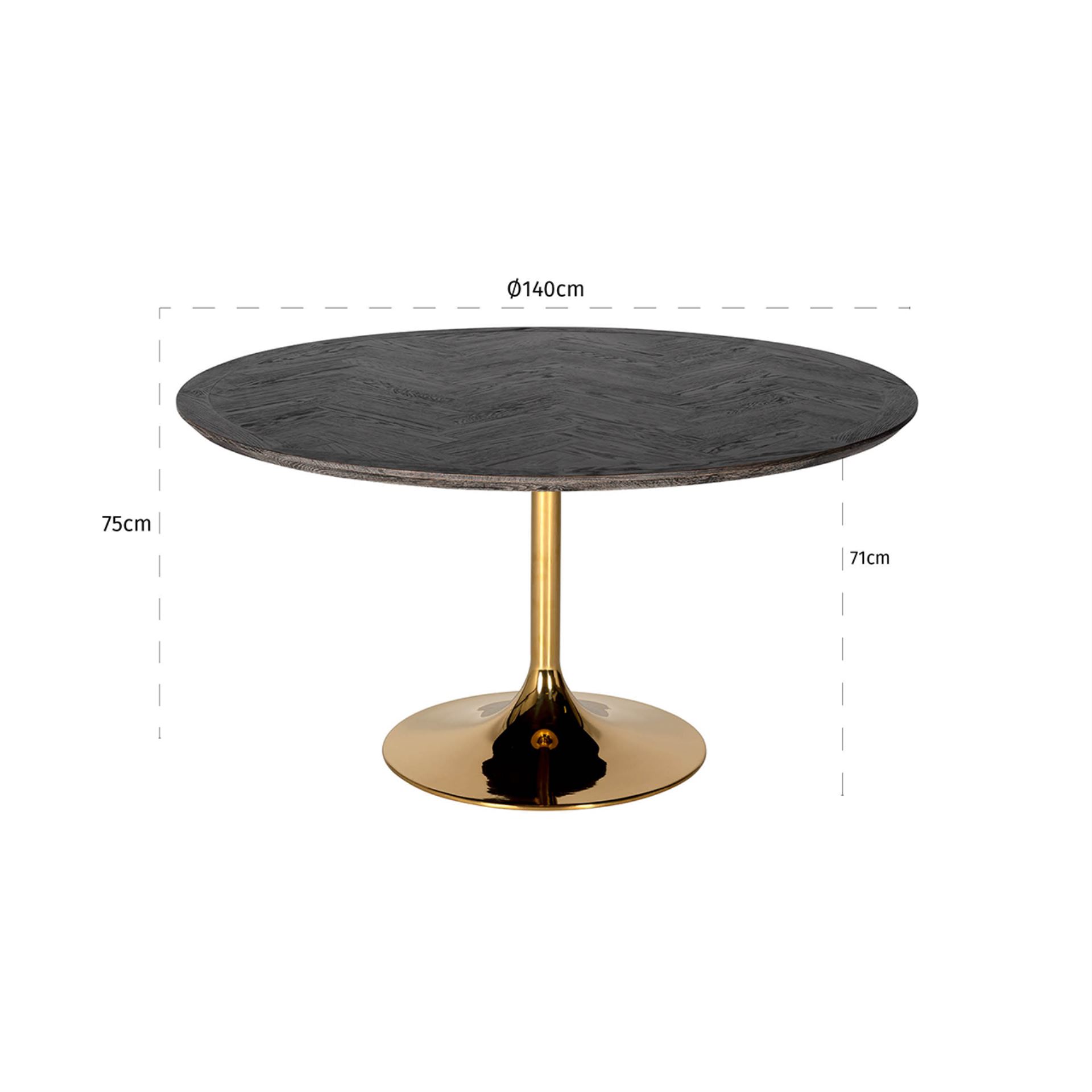 Tavolo Blackbone tondo Ø140 - immagine 3