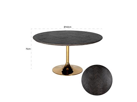 Tavolo Blackbone tondo Ø140 - immagine 4