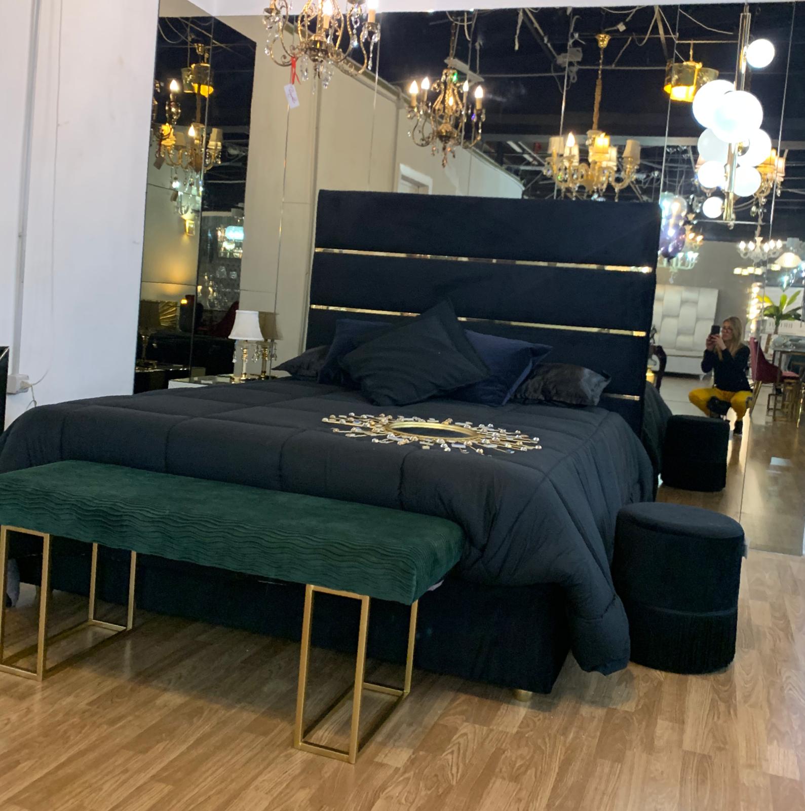 Letto Come on Nero & Oro Personalizzabile