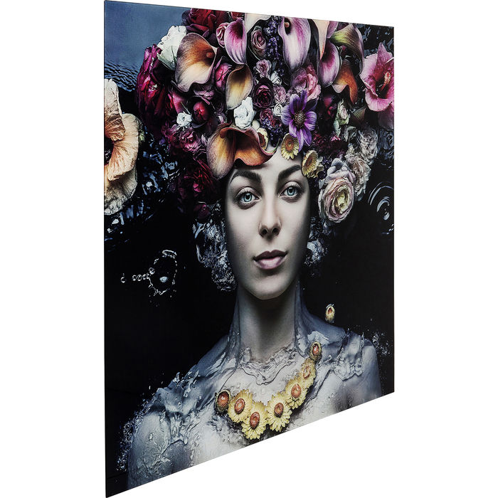 quadro donna fiorata - immagine 3