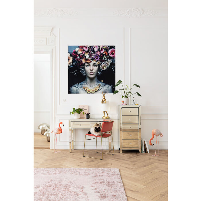 quadro donna fiorata - immagine 4