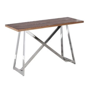 Consolle Toronto Legno/Acciaio 120x45xH76cm