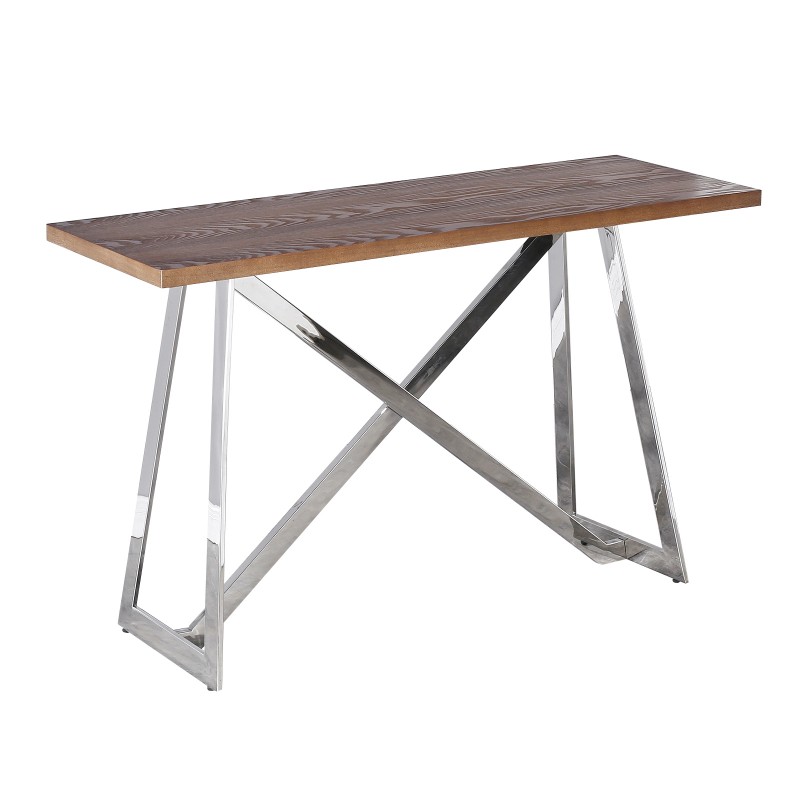 Consolle Toronto Legno/Acciaio 120x45xH76cm
