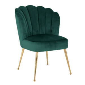 Sedia Conchiglia Verde Rich.