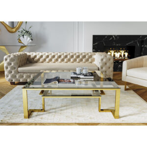 Tavolino oro 120x120