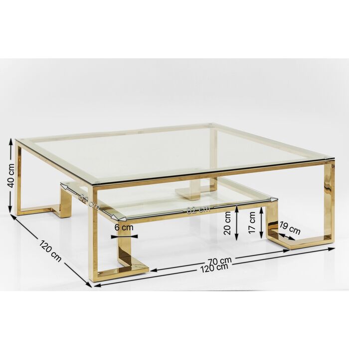 Tavolino oro 120x120 - immagine 5