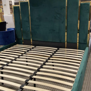 Letto May verde e oro