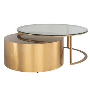 Tavolino Orlando Oro D105xH46cm