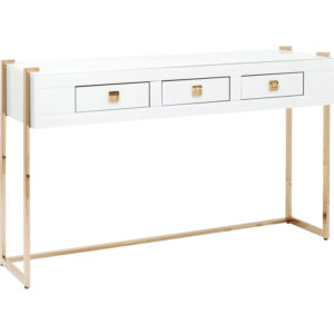 Consolle eli bianco oro
