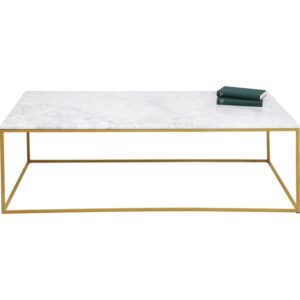 Tavolino rettangolare oro