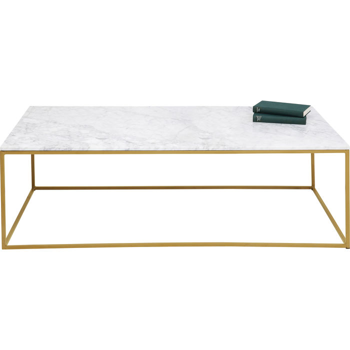 Tavolino rettangolare oro