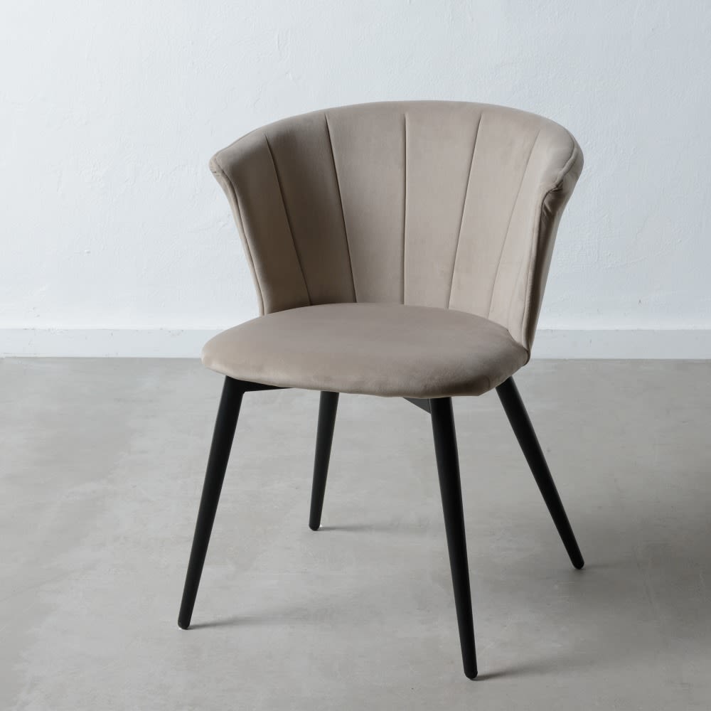 Sedia Terciopelo Tessuto Grigio - immagine 2