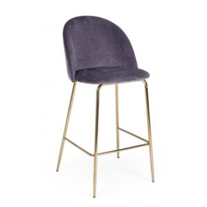 Sgabello bar Cary grigio