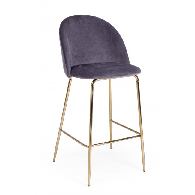 Sgabello bar Cary grigio