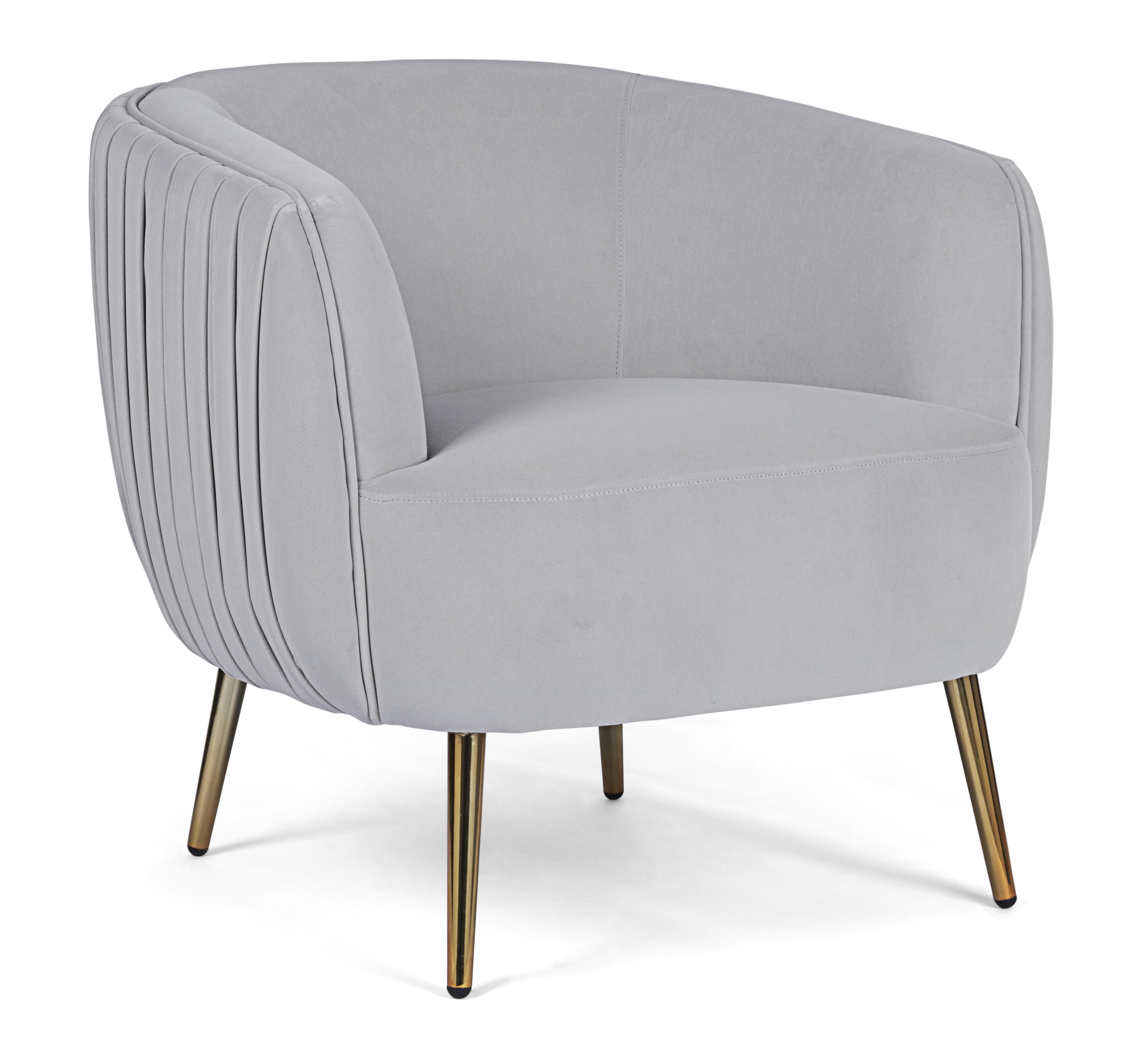 POLTRONA GRIGIO CHIARO BIZ