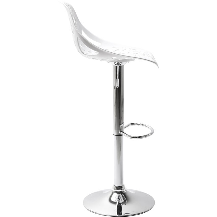 Set 2 Sgabelli Bianco Ornamento 45x50xH85cm - immagine 4