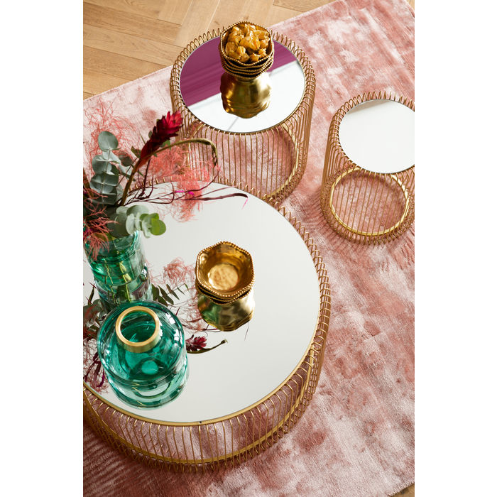 Set tavolini oro K Ø44/33cm - immagine 2