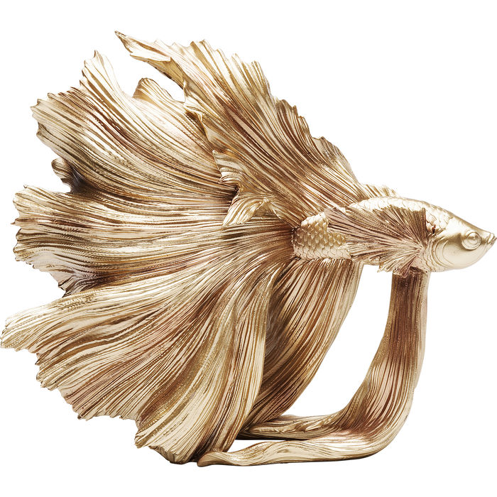 Scultura Little Pesce Oro 33x14xH37cm