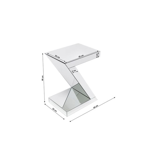 Tavolino Luxury Z 45x33xH60cm - immagine 3