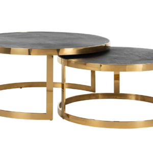 Set 2 Tavolini Blackbone ORO Rich.
