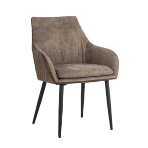 Sedia Cristy Rich. in pelle