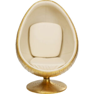 Poltrona Uovo gold girevole (disponibile luglio 2024)