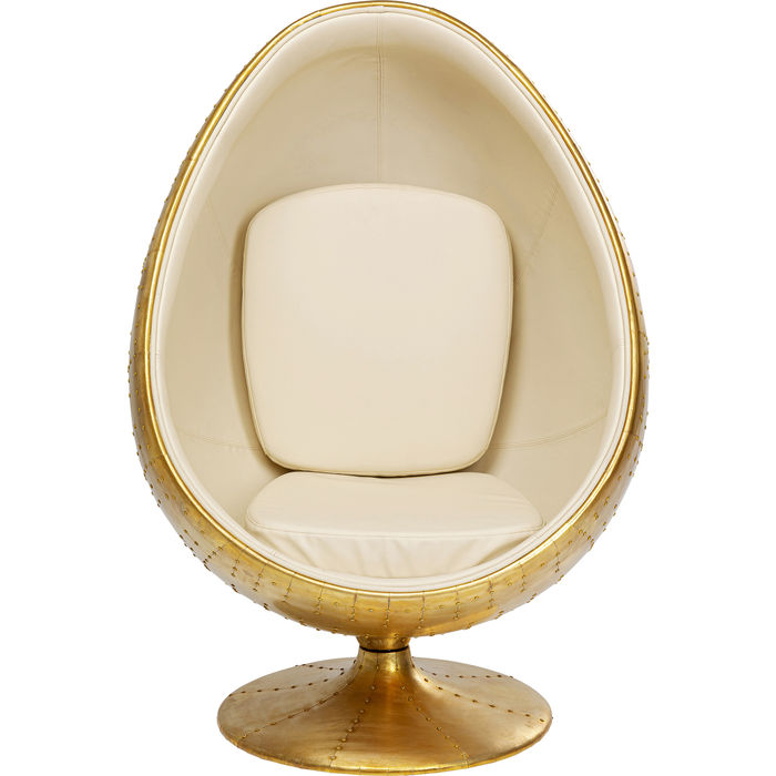 Poltrona Uovo gold girevole (disponibile luglio 2024)