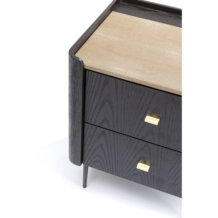 Comodino Legno Nero K - immagine 2