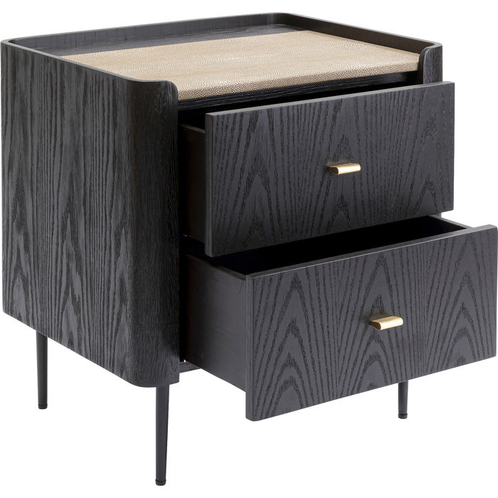Comodino Legno Nero K - immagine 4
