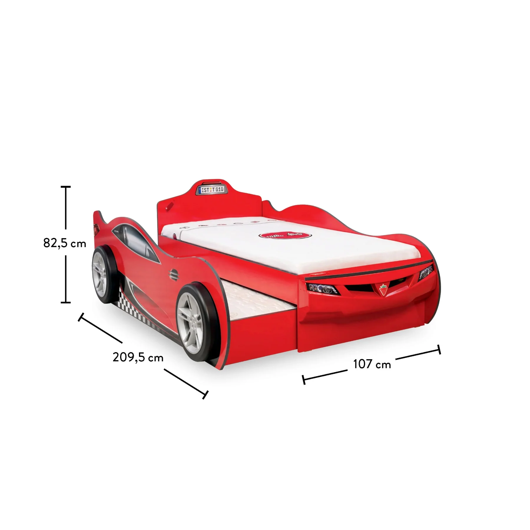 Letto auto Formula 1 con cassettone - immagine 4
