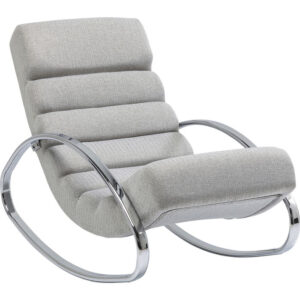 Sedia a dondolo NewYork grigio-beige