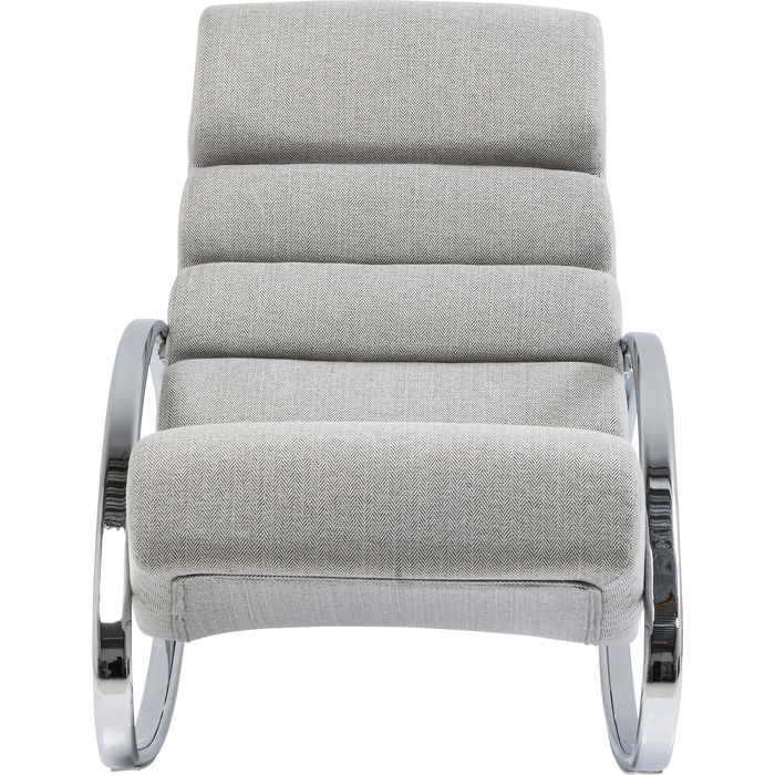 Sedia a dondolo NewYork grigio-beige - immagine 2