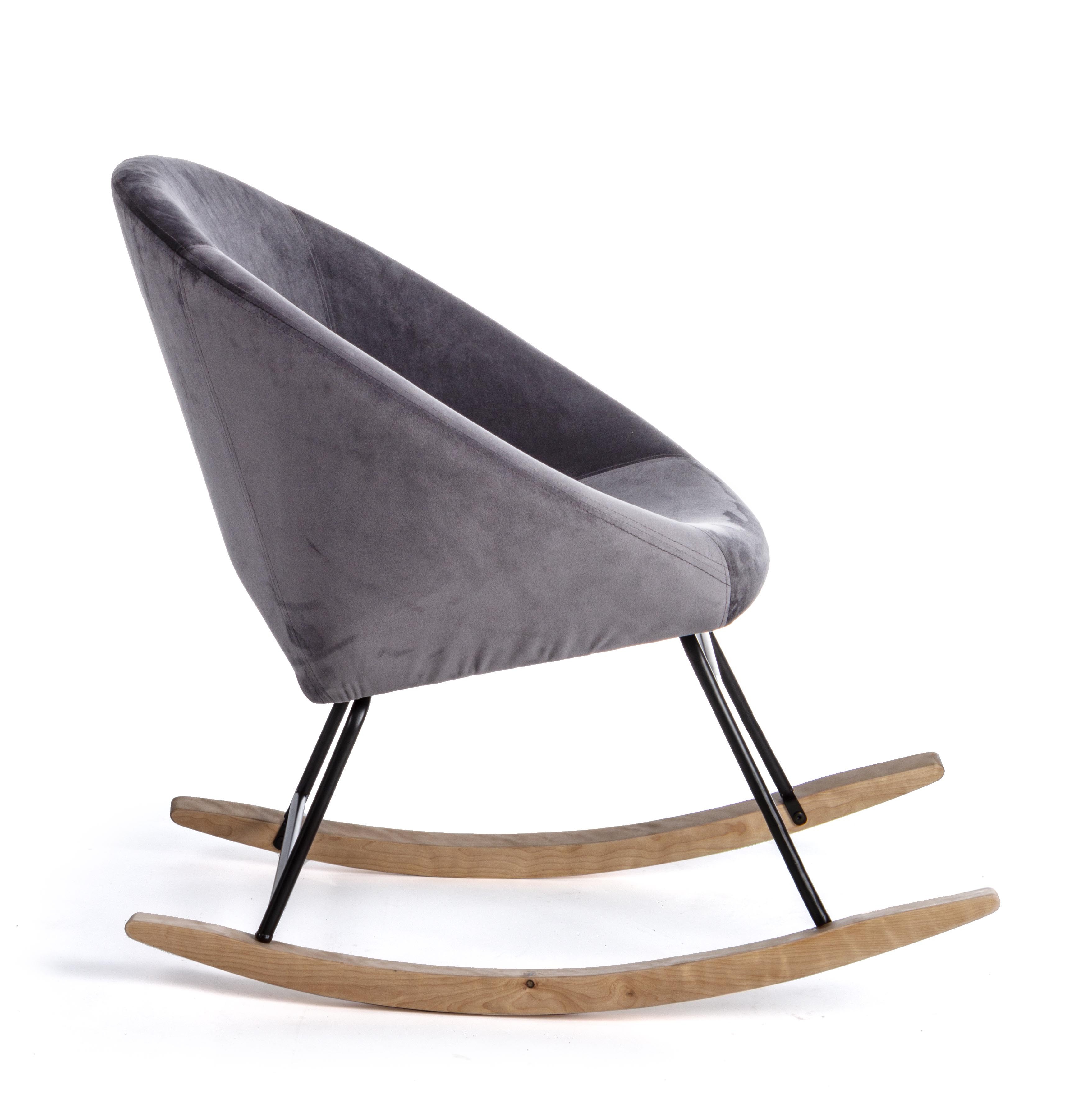 Sedia a dondolo Anita Biz. grigio - immagine 3