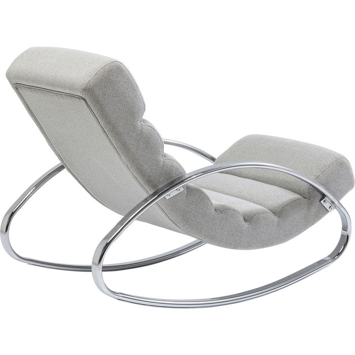 Sedia a dondolo NewYork grigio-beige - immagine 4