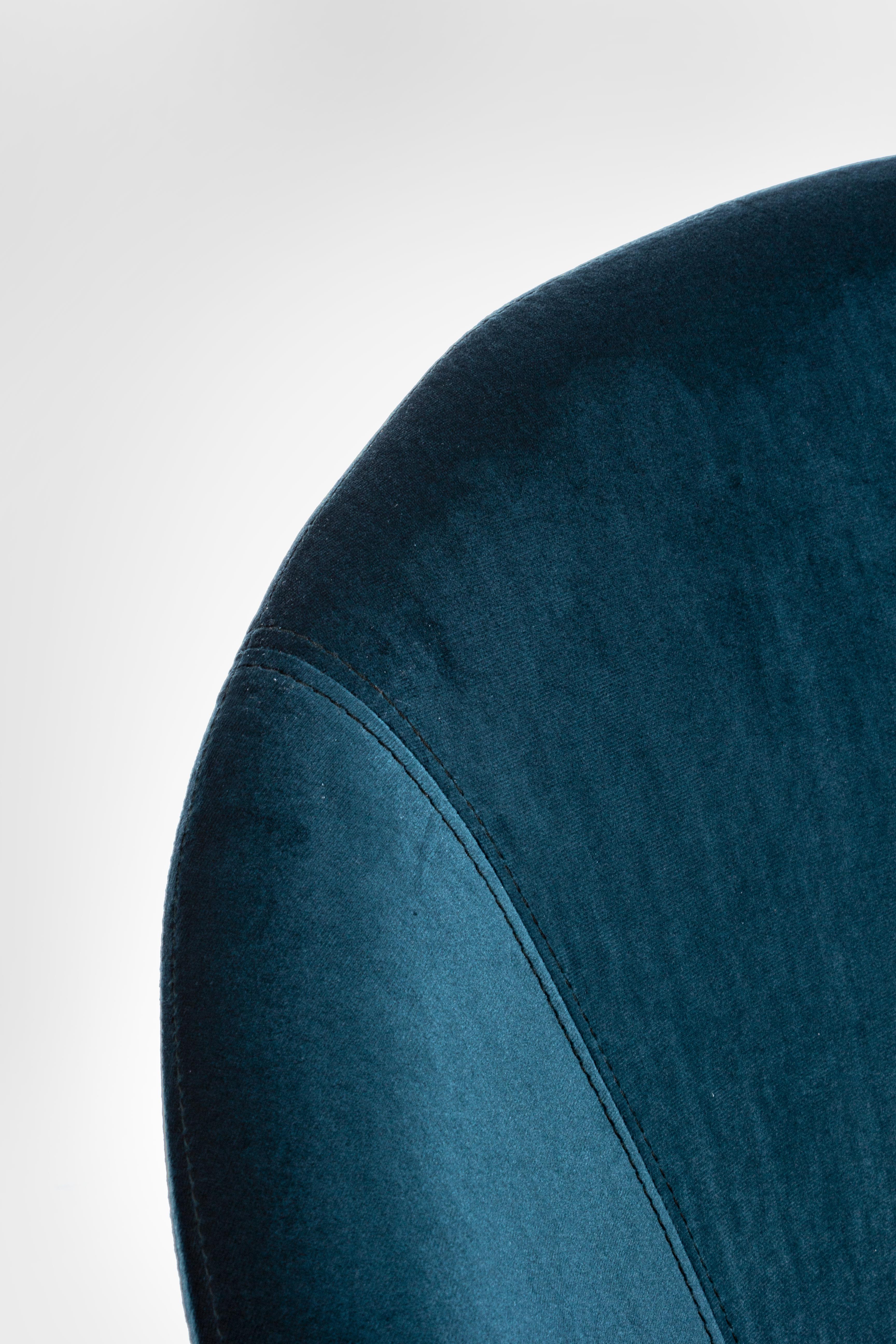 Sedia a dondolo Anita Biz. blu pavone - immagine 2