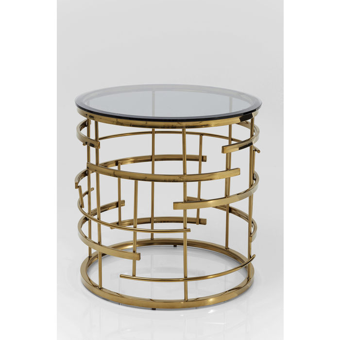 Tavolino tondo oro JEY Ø55cm - immagine 5