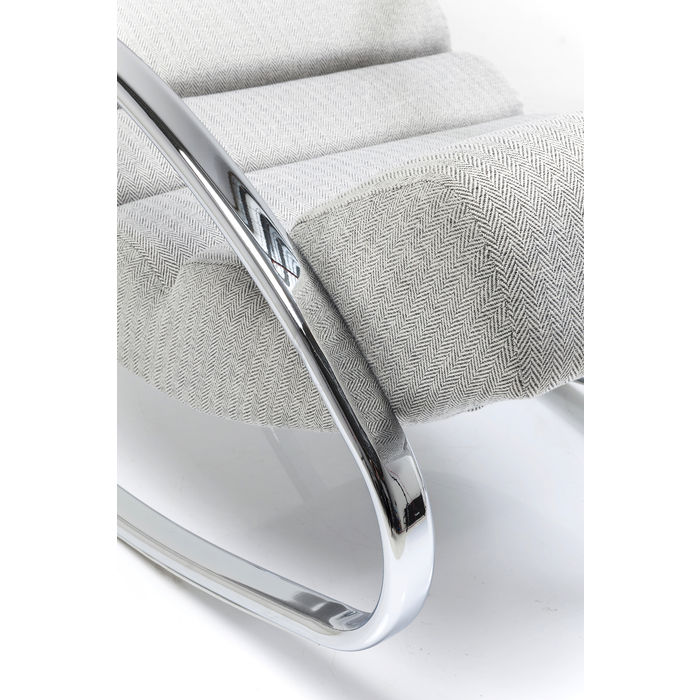 Sedia a dondolo NewYork grigio-beige - immagine 6