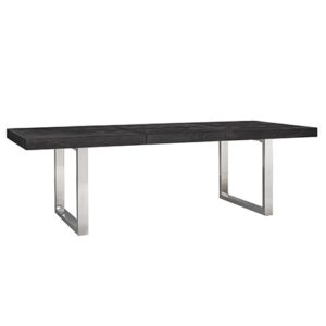 Tavolo Allungabile Blackbone Silver 195(265cm)x100xH76cm
