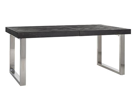 Tavolo Allungabile Blackbone Silver 195(265cm)x100xH76cm - immagine 3