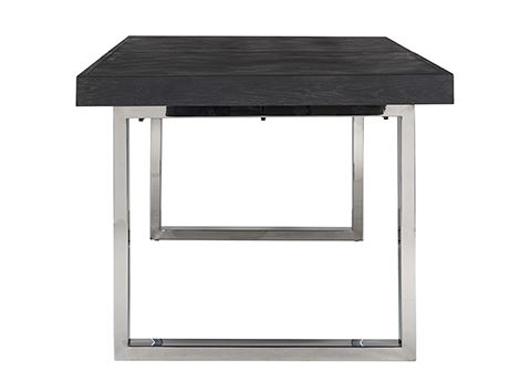 Tavolo Allungabile Blackbone Silver 195(265cm)x100xH76cm - immagine 4