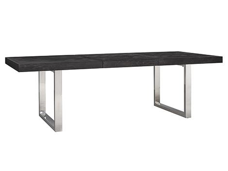Tavolo Allungabile Blackbone Silver 195(265cm)x100xH76cm - immagine 5