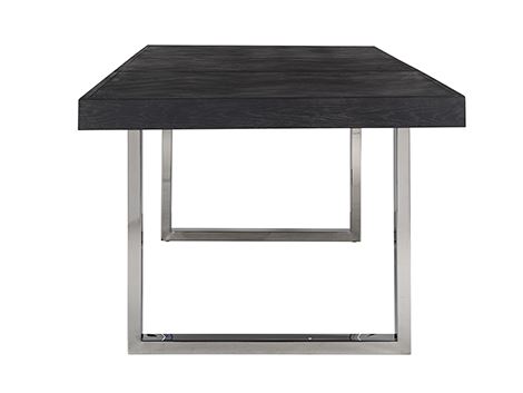 Tavolo Allungabile Blackbone Silver 195(265cm)x100xH76cm - immagine 7