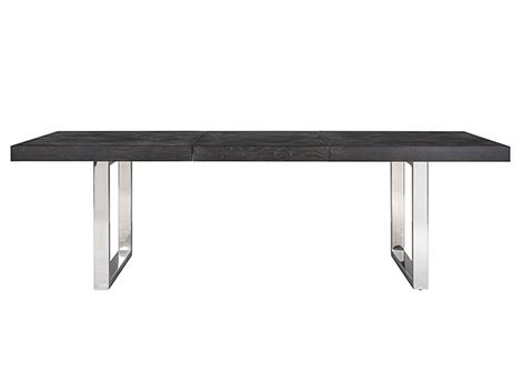 Tavolo Allungabile Blackbone Silver 195(265cm)x100xH76cm - immagine 8