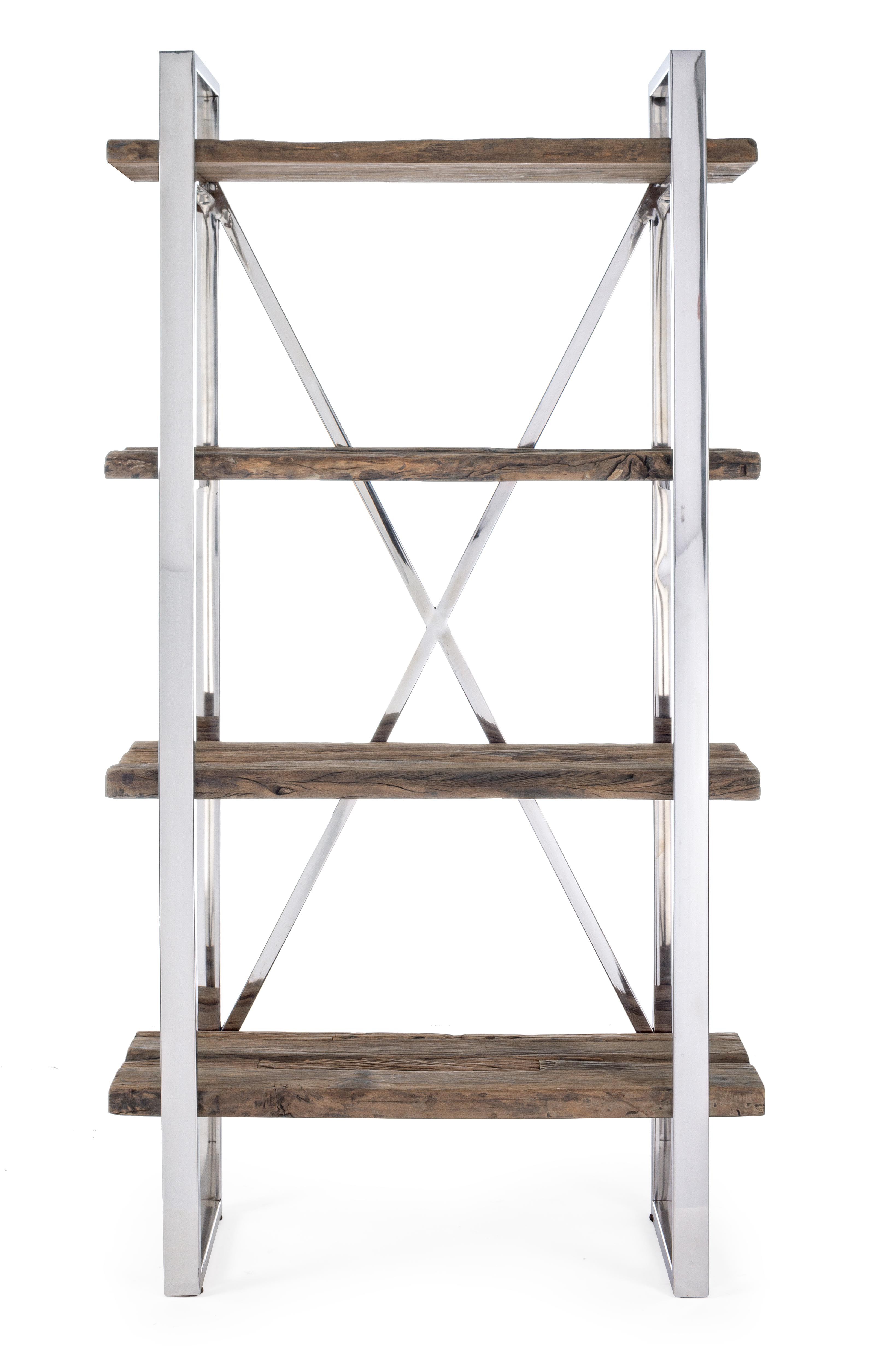 Libreria statton legno e acciaio - immagine 4